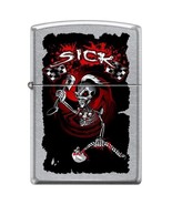 Sick-Skull Design, Street Chrome Finish  Zippo Lighter - €20,48 EUR