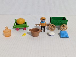 Vintage Playmobil Figure and Accessories Toy Lot Geobra 9 Pieces - $13.54