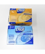 Dial Antibacterial Gold Spring Water Bar Soap lot  4 bars total 3.2 oz each - £4.47 GBP
