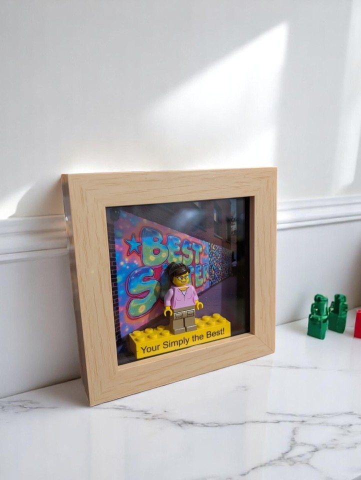 Best Sister Personalised LEGO® Gift. Celebration Gift For Him &amp; Her - $16.15