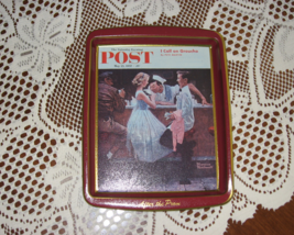 Norman Rockwell Tin Tray-Collector Series-&quot;After the Prom&quot;-Daher-England - $8.00
