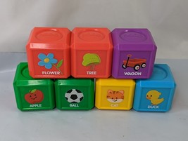 Fisher Price Laugh Learn First Word Blocks Lot of 7 - $10.95