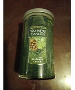 Yankee Candle Medium 12oz Single Wick Tumbler Candle Balsam &amp; Cedar (Y72) - $23.20