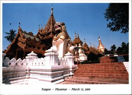 Lot of three 5x7 Real Photo from cruise ship Yangon Myanmar Buddhist dragon - £14.43 GBP