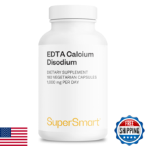 Supersmart EDTA 1000mg Vegetarian Capsules Non-GMO Gluten-Free Calcium D... - $32.98