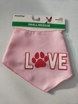 SimplyDog Small/Medium Dog  Bandana Valentines Day Love You - £6.41 GBP