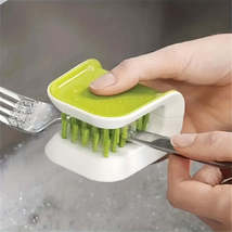 1pc Dualsided Ushaped Knife Washing Brush Essential Kitchen Cleaning Tool - £11.95 GBP