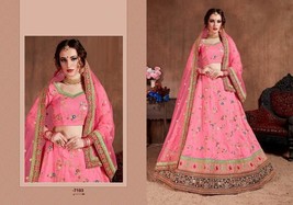Gorgeous Pink Art Silk Lehenga Choli4314 - £88.94 GBP