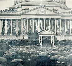 President McKinley Inaugural Address At White House 1901 Victorian Print... - $24.99