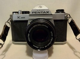 Pentax K1000 Manual Focus Slr Film Camera With Pentax 50Mm Lens. - £186.57 GBP