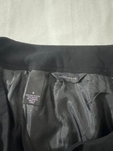 Investments Women's Black Rear Zipper A-Line Pull-On Skirt Size 6 Waist 29" image 3