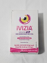 iVIZIA Lubricant Eye Gel for Severe Dry Eyes (1-Box, 30ct) - EXP 05/2028 - $17.99