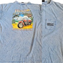 Vintage Harley Davidson XL Maui Hawaiian Motorcycle Graphic Tshirt Pocke... - £25.31 GBP