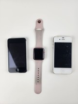 Apple Parts Lot iPhone 4s Apple Watch Series 1 Ipod Touch 3rd Gen -Not W... - $59.39