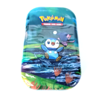 Pokemon TCG Sinnoh Stars Mini Tin Piplup 2 TCG Booster Packs Metal Coin ... - $21.77