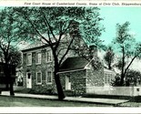 Vtg Postcard - First Court House of Cumberland County, Shippensburg PA U... - $5.89