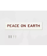 Hearth &amp; Hand Magnolia PEACE ON EARTH Wall Sign Hom Farmhouse New - $29.19