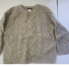 New j crew kids wool sweater Cable knit nwt vtg stock never worn size xs - £38.55 GBP