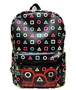 Squid Game Symbols Synthetic Leather Full Size Backpack School Bag Day B... - €26,04 EUR
