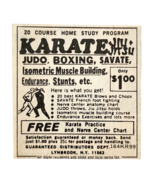 1973 Karate Jiu Jitsu Judo Boxing Chart Advertisement Martial Arts Vinta... - $19.99