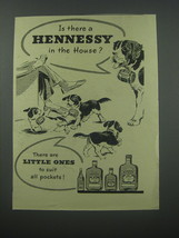 1954 Hennessy Cognac Ad - Is there a Hennessy in the house? - $18.49