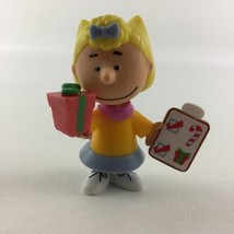 Peanuts Gang Holiday PVC Figure Topper Sally Present Gift List Christmas... - £16.75 GBP