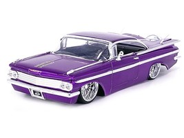 1959 Chevrolet Impala Lowrider Candy Purple with DUB Wire Wheels &quot;Street Low&quot; Se - $38.12