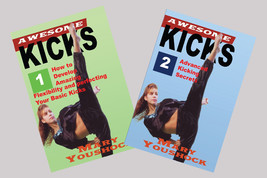 2 DVD Set The Awesome Tournament Taekwondo Karate Kicking - Mary Youshock - £32.06 GBP