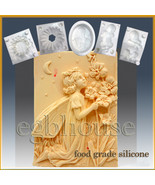 2D Silicone Soap/sugar/fondant/chocolate Mold - Fairy of Evening Prayers - $43.32 CAD