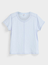 SPLENDID Top-stitching Pyjama Loungewear Top Pale Blue - £55.86 GBP