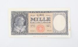 1949 Italy 1000 Lire Note Almost Uncirculated Banca d&#39;Italia AU Italian ... - €114,94 EUR