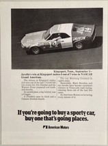 1970 Print Ad AMC Javelin Wins NASCAR Race Kingsport,TN American Motors - £13.43 GBP