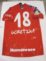 Leon Goretzka FC Bayern Munich Humanrace German Cup Home Soccer Jersey 2... - £79.64 GBP