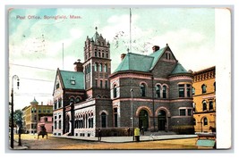 Post Office Building Springfield MA Massachusetts 1913 DB Postcard U13 - £2.29 GBP