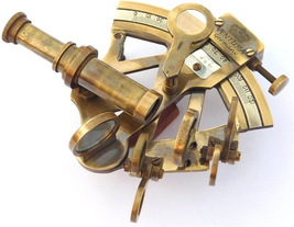 Antique Brass Nautical Sextant Maritime Astrolabe Marine for Office &amp; Gifitng It - £28.38 GBP