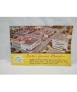 Vintage Florida&#39;s Greatest Showplace Shopping Center Brochure Booklet - $17.82