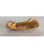 Chinese Japanese Hand Carved Boxwood Tea Scoop Shovel Spoon Snake Signed 4&quot; - $855.30 MXN