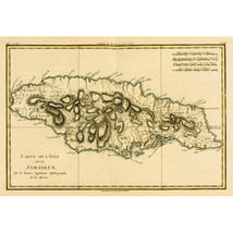 Posterazzi Map of Jamaica Circa.1760 From -Atlas De Toutes Les Parties C... - $39.59