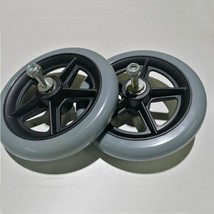 1pair 6&quot;caster wheels,front wheels for manual wheelchair color gray - £38.67 GBP