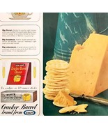 1964 Kraft Cracker Barrel Cheddar Cheese Advertisement Snack Foods HM2F - $42.08 CAD