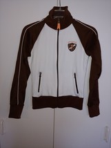 Aeropostale Varsity Athletics Ladies Ls Zip WARM-UP JACKET-XS-GENTLY WORN-BROWN/ - £11.98 GBP