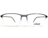 Silhouette Eyeglasses Frames SPX 2913 75 6510 Blue Illusion Nylor 53-17-140 - £181.79 GBP