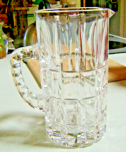 Bleikristall Vintage 24% Cut Lead Crystal Pitcher 7 3/4&quot; Heavy Deco Opti... - $846.56 MXN
