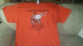 Dawn Farm 6th Annual Ride For Recovery 2015 L T Shirt Gildan 100% Heavy... - $12.86