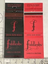 Vintage Matchbook Cover  Fiddlesticks Restaurant  Ocala, FL  gmg  Unstruck - $14.85