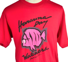 Hanauma Bay Hawaii Fish Watchers Vtg T-shirt size XL Mens Oahu Tropical USA IRR - £27.86 GBP