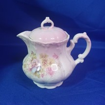 Antique White W/ Flowers Porcelain Creamer Pitcher With Lid - 1 Chip - £22.08 GBP