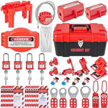 VEVOR 42 PCS Lockout Tagout Kits, Includes Padlocks, 5 Kinds of Lockouts... - $68.99
