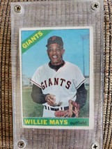 1966 Topps #1 Willie Mays  San Francisco Giants Hall Of Fame Baseball Ca... - £156.97 GBP