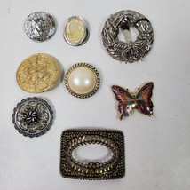 Vintage Shoe Buckles Clips Jewelry LOT of 8 - $19.00